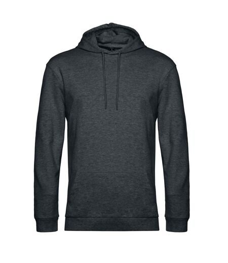 Sweat À Capuche Adulte Anthracite Chiné B&C