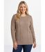 Pull-tunique jersey envers et torsades-1
