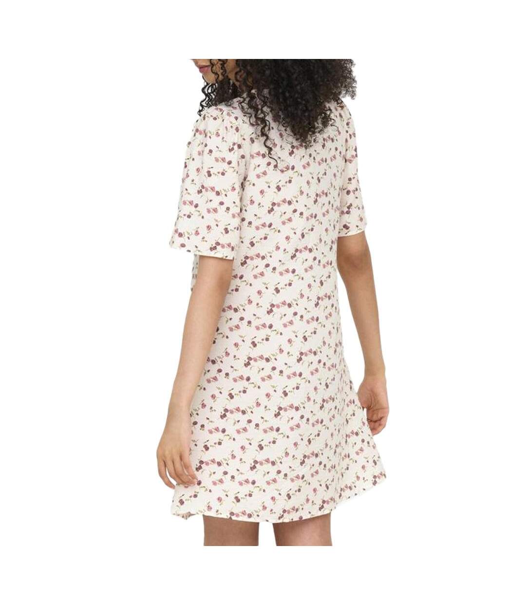 Robe à fleurs blanc/rose  femme jdy carrie-2