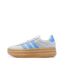 Baskets bleu clair femme adidas court bold-1