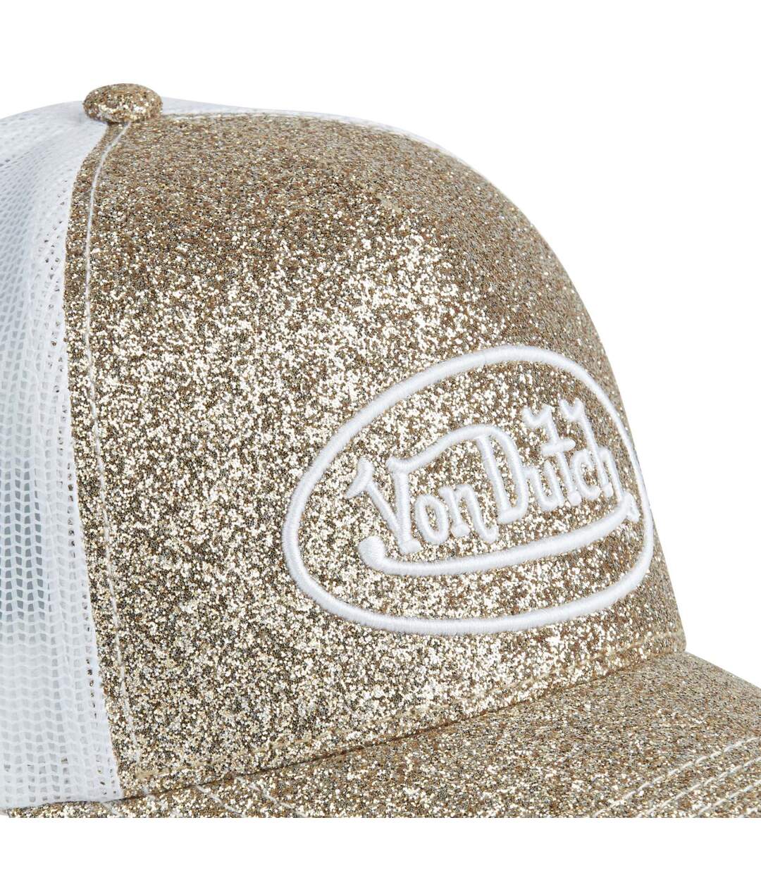 Casquette baseball avec filet femme à paillettes Glitter Vondutch-3