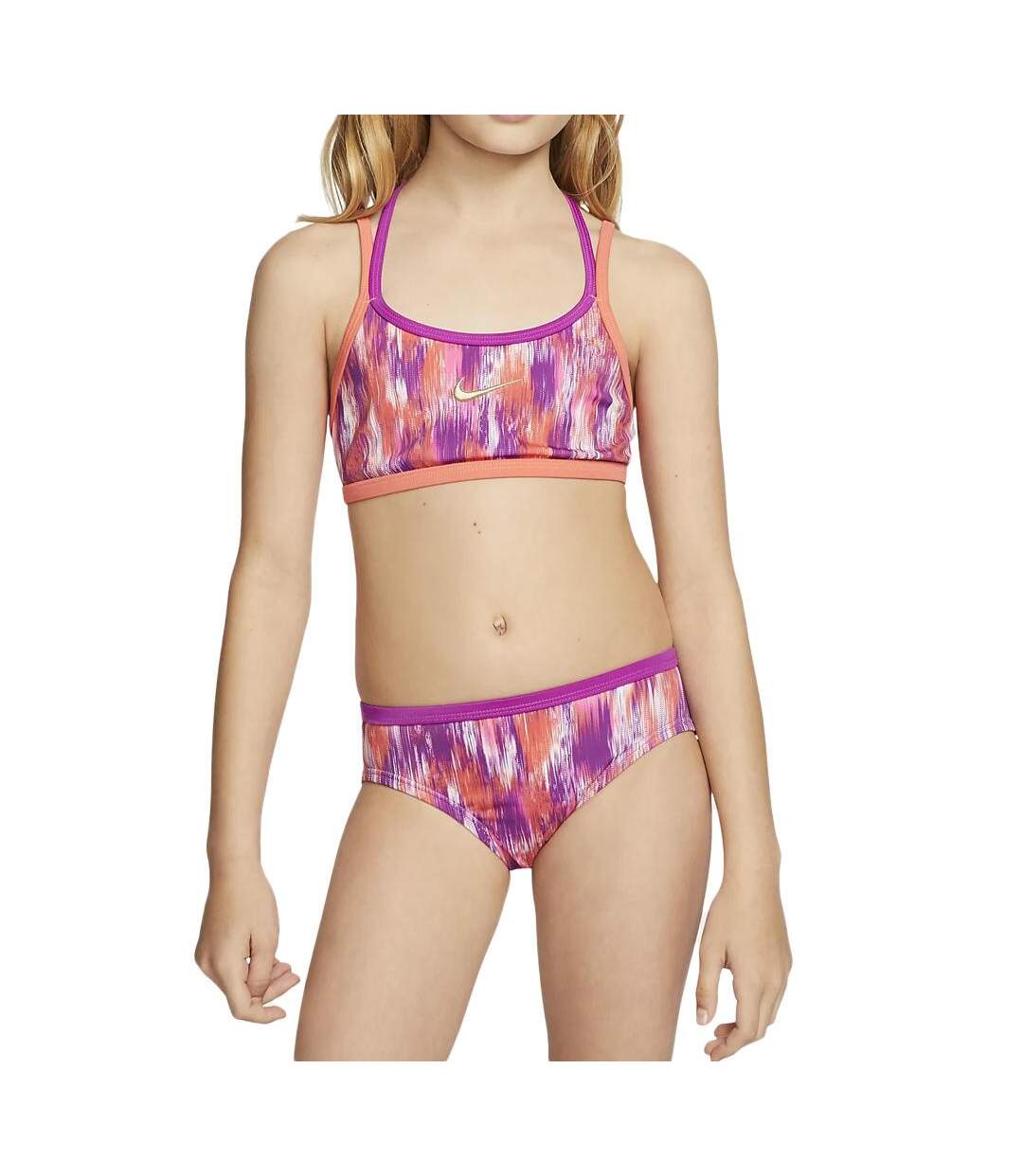 Maillot de Bain Rose/Violet Femme Nike Gx4 - M-1