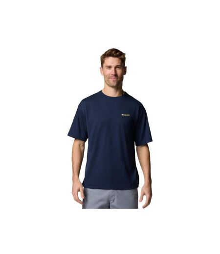 T-shirt Motif/style Imprimé Au Dos Cedar Trail Homme Bleu Marine Columbia
