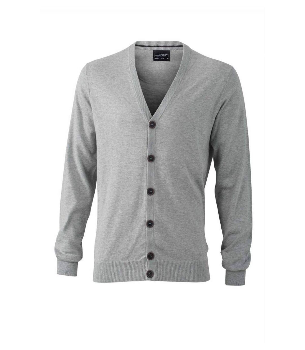 Pull boutonné cardigan cachemire - HOMME - JN668 - gris clair