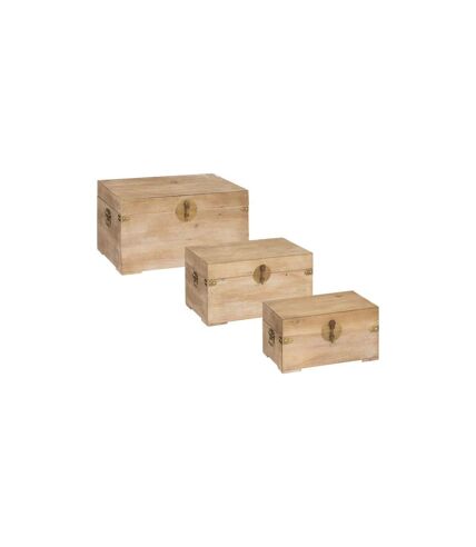 Lot de 3 Malles Déco Jiling 58cm Naturel