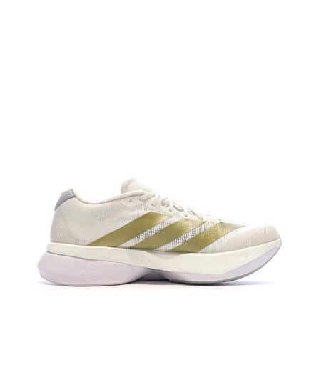 Chaussures running blanc/doré adidas adizero boston 13