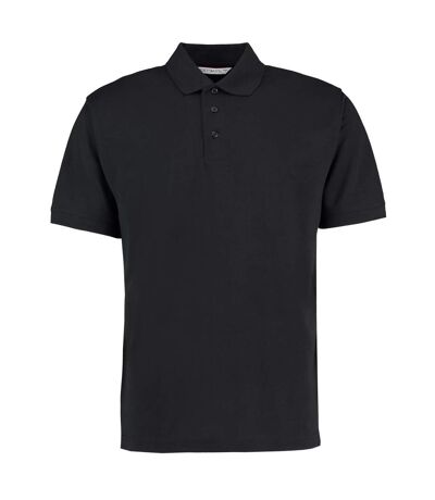 Polo à manches courtes homme noir Kustom Kit