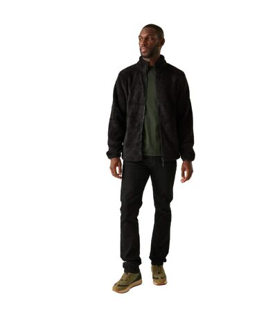 Mens Midoor Fluffy Fleece Jacket Black Regatta