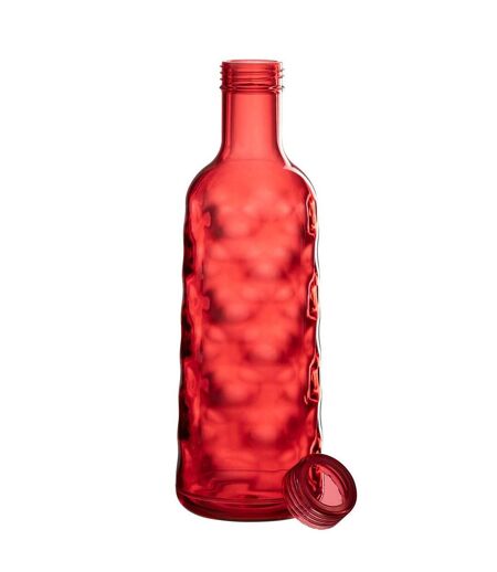 Bouteille en Plastique Martelé 1,15L Rouge