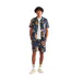 Mens Colbert Floral Swim Shorts Indigo Print Farah-4