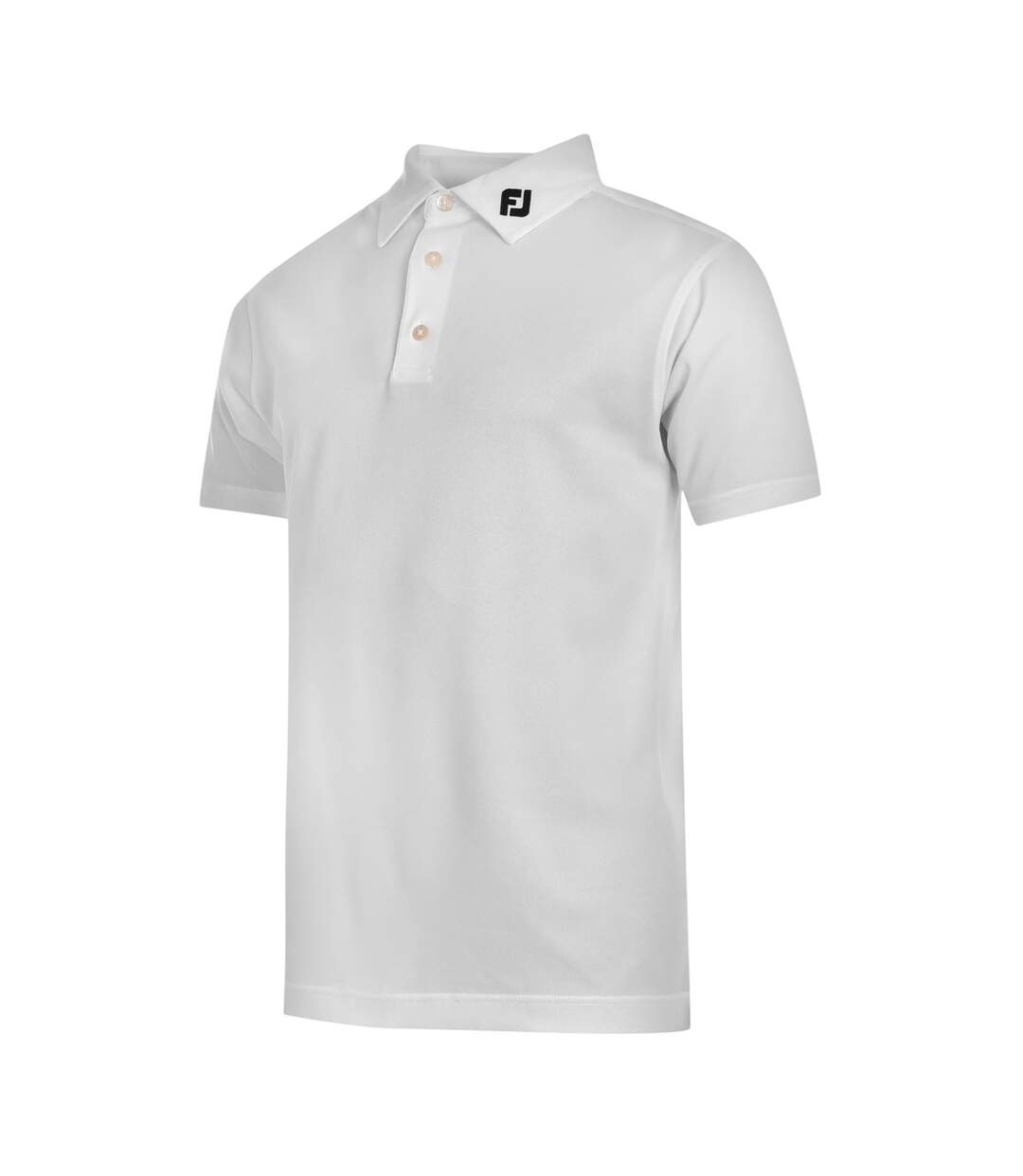 Mens Logo Polo Shirt White FootJoy-3