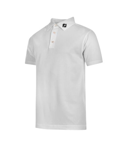 Mens Logo Polo Shirt White FootJoy