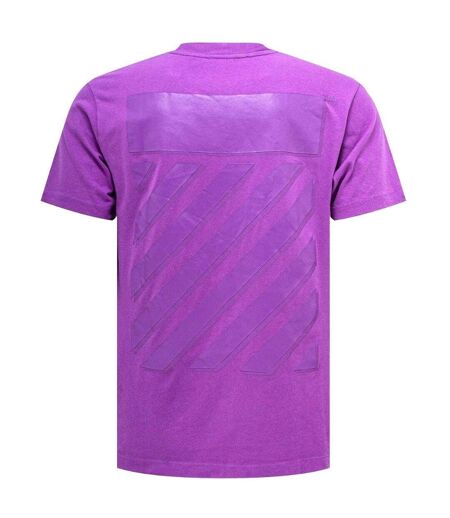 T-shirt Motif/style Diagramme Homme Mauve Orchidée Off-White
