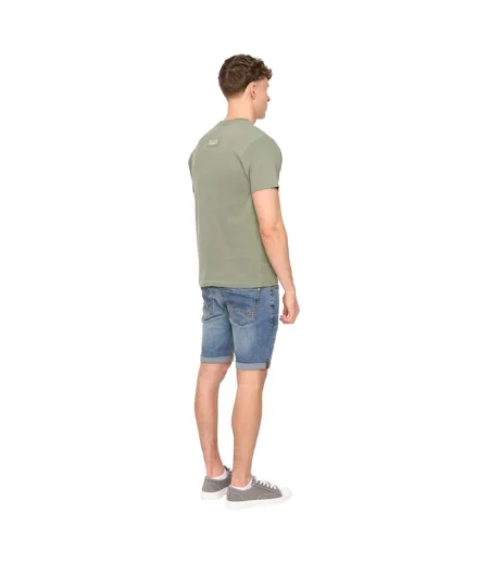 Mens Lynnfold Cotton Everyday T-shirt Olive Duck And Cover