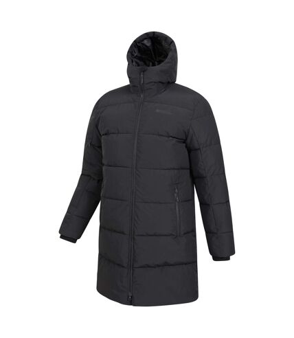 Mountain Warehouse Mens Vortex Longline Padded Jacket (Black)