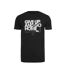 T-shirt Give Up And Go Home Homme Noir Mister Tee-1
