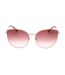 Lunettes De Soleil Motif Yeux De Chat Femme Taille Unique Rose Doré Longchamp-2