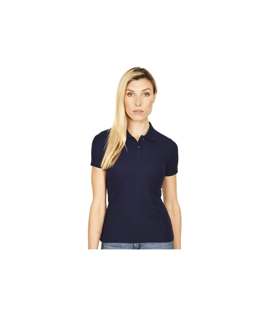 Polo Femme Bleu Marine Casual Classic-1