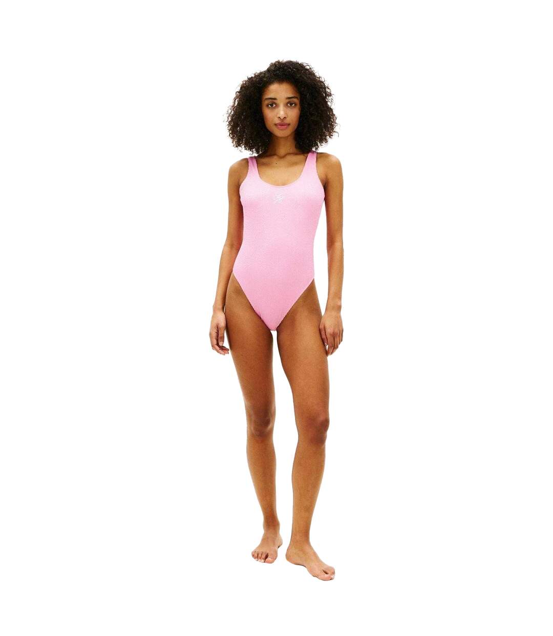Maillot De Bain 1 Pièce Motif/style Texturé Femme Pétale Tommy Hilfiger-4