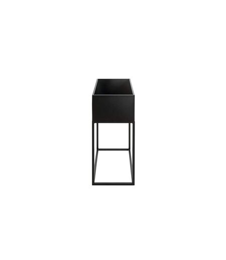 Porte Plantes en Métal Variable 70cm Noir