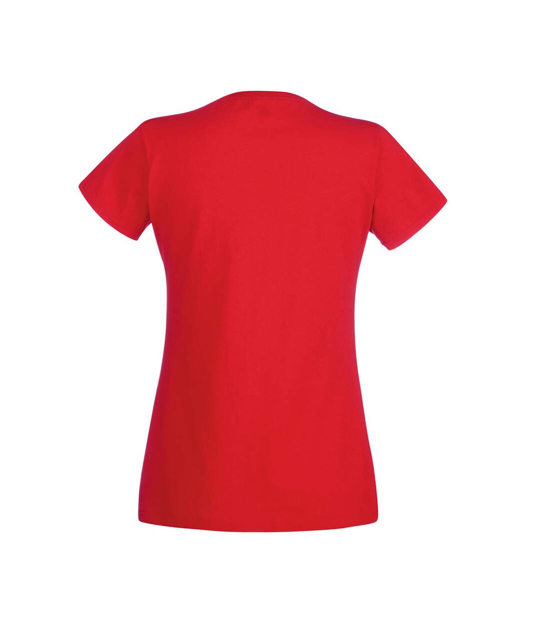 T-shirt à col v et manches courtes femme rouge vif Universal Textiles-2