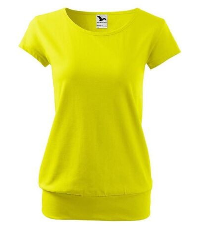 T-shirt style silhouette fluide - Femme - MF120 - jaune