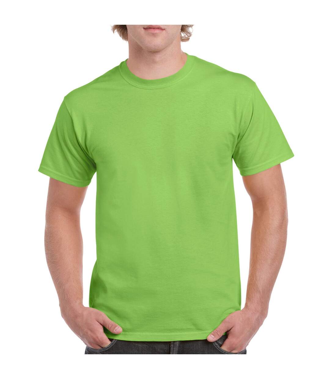 T-shirt Adulte Vert Clair Gildan-1
