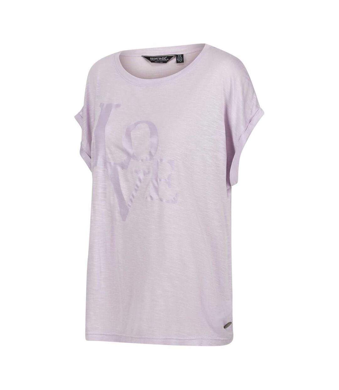 T-shirt Ample Manches Courtes Motif/style Imprimé Graphique Femme Lilas Pastel Imprimé Graphique Regatta-3