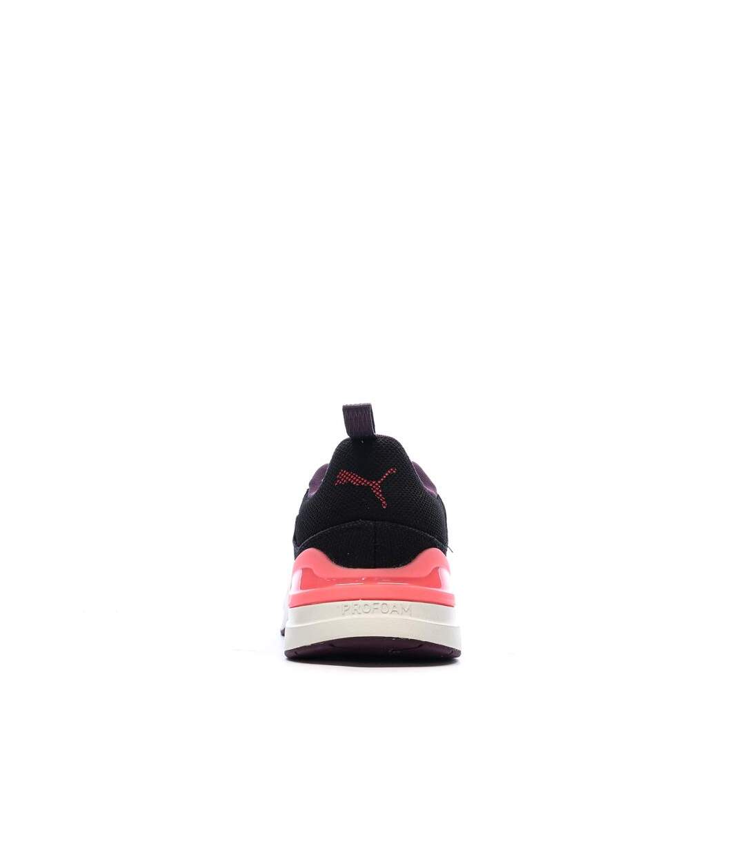Baskets noir/rose femme puma prospect-3
