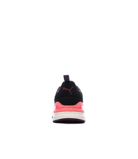 Baskets noir/rose femme puma prospect