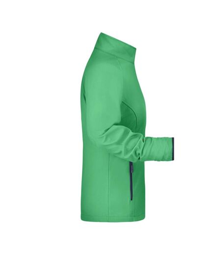Veste Softshell Promo Femme Vert Bleu Marine James And Nicholson
