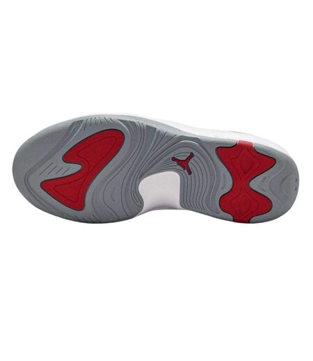 Mens Air Jordan Max Aura 7 Leather Basketball Shoes Grey Red Nike
