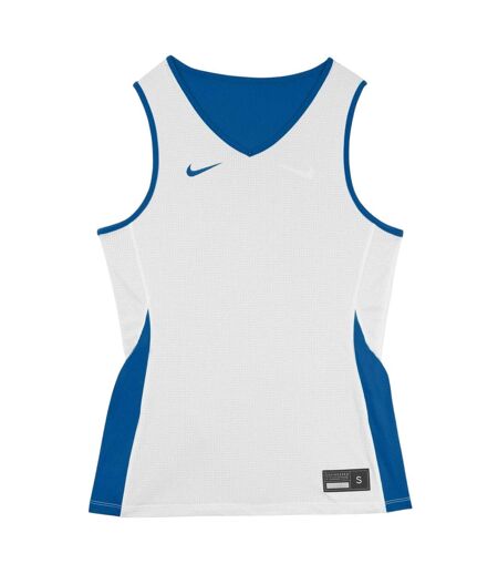 Maillot De Basket Sans Manches Femme Bleu Foncé Blanc Nike