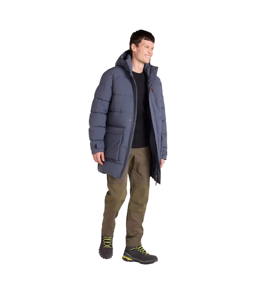 Parka Motif/style Long Digby Homme Bleu Marine Mountain Warehouse-1