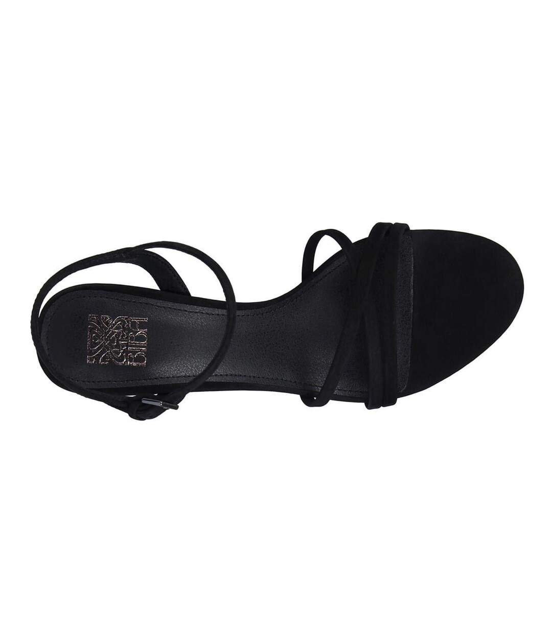 Womens/ladies Leather Stiletto Heel Sandals Black Biba-3