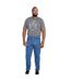 Mens d555 rockford comfort kingsize jeans stonewash Duke-3