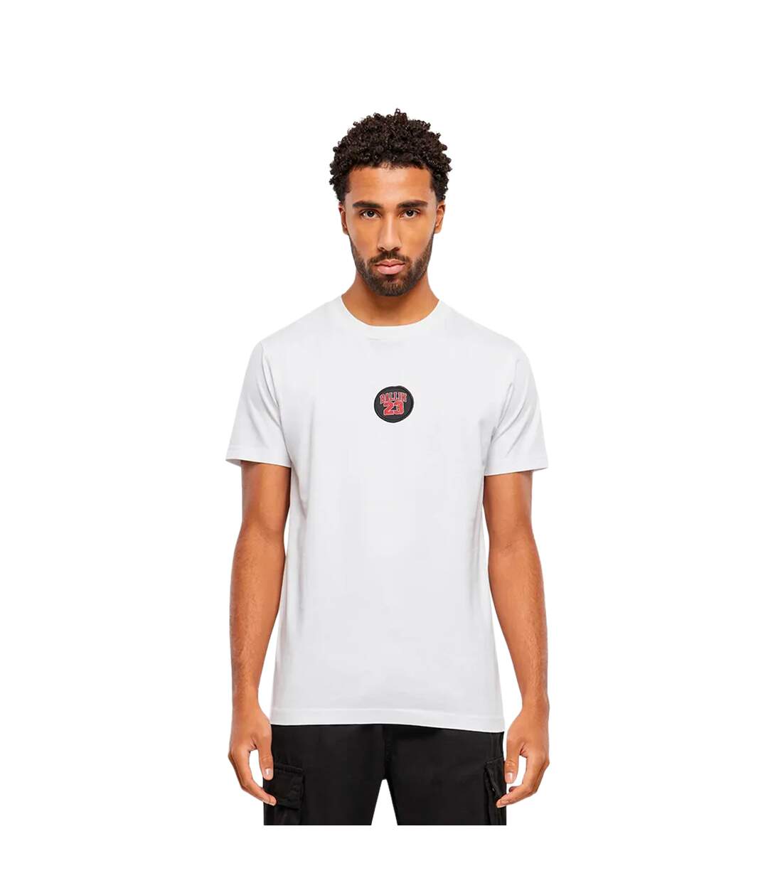 T-shirt Motif/style Écusson Ballin Homme Blanc Mister Tee-1