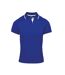 Polo Coolchecker Femme Bleu Roi Blanc Premier-1
