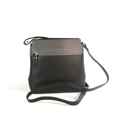 Womens/ladies opal leather purse one size black/dark grey Eastern Counties Leather