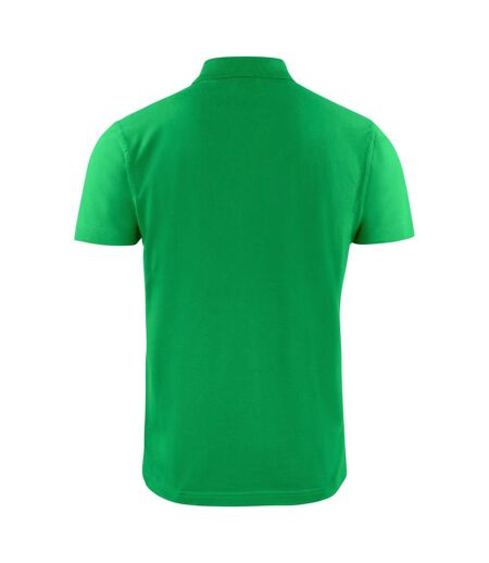 Mens Surf Light Rsx Melange Polo Shirt Fresh Green Printer