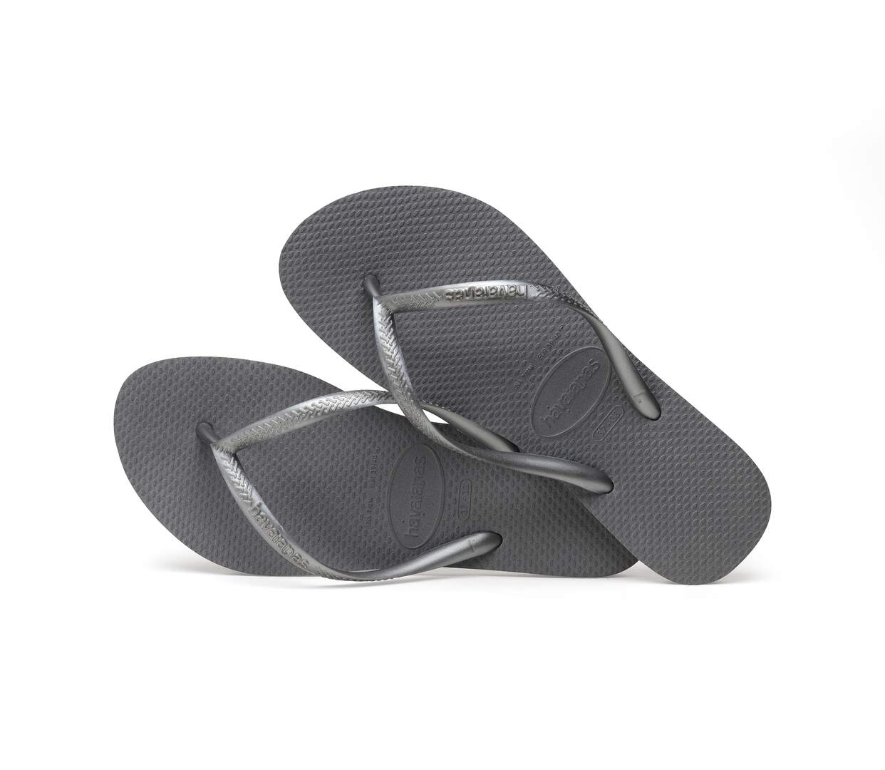 tong havaianas h slim steel grey-4