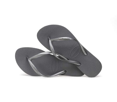 tong havaianas h slim steel grey