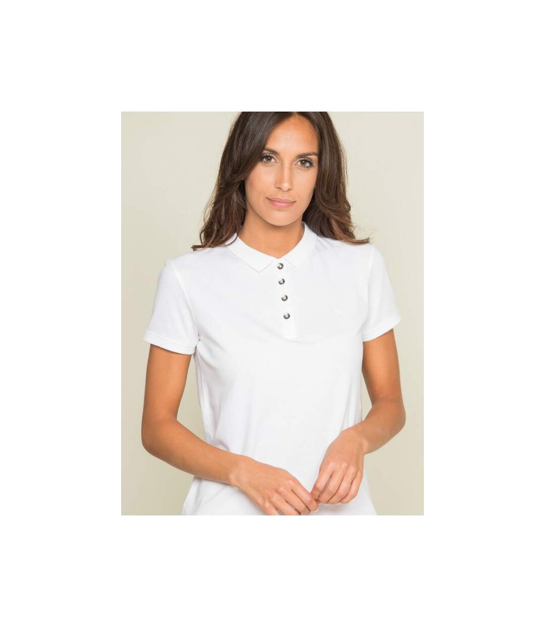 Polo manches courtes en coton piqué FOLORA - Dona X Lisa-3
