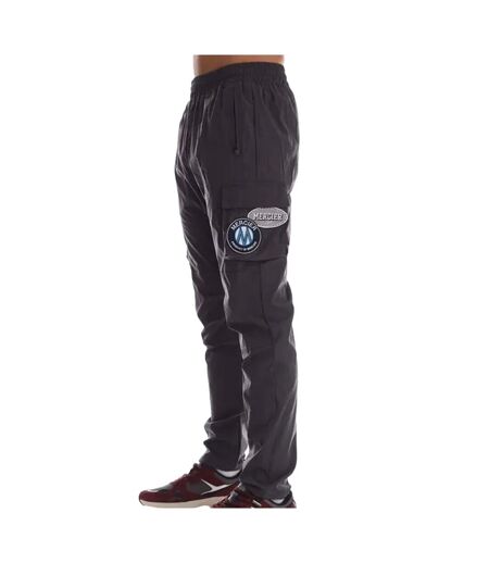 Mens Badge Cargo Trousers Grey Mercier