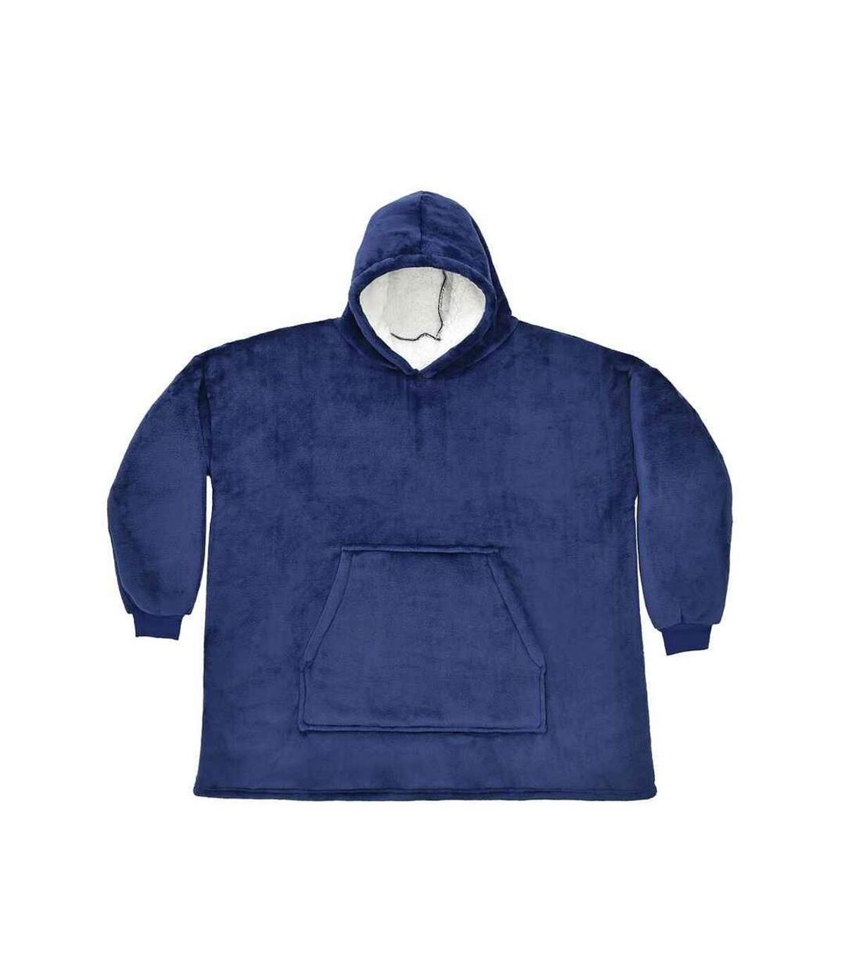 Brand Lab Unisex Adult Sherpa Fleece Hoodie (Navy)