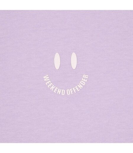 T-shirt Style Sourire Homme Violet Weekend Offender