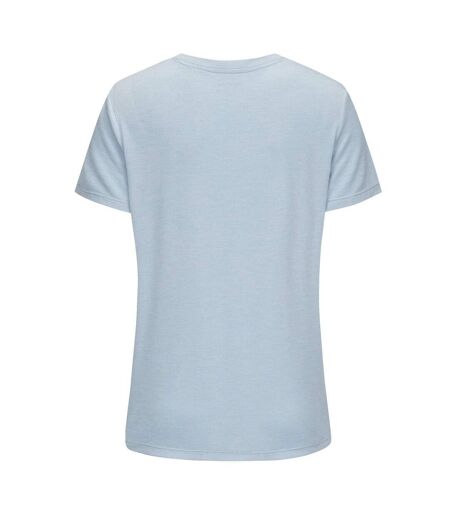 Womens/ladies Tech C Polyester T-shirt Light Blue USA Pro