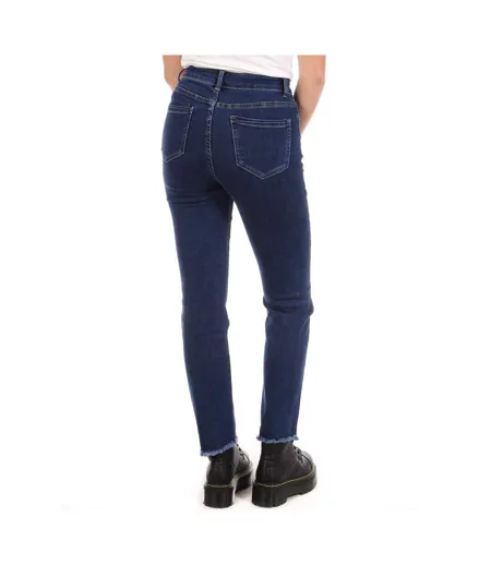 Jean droit bleu femme my tinas 306