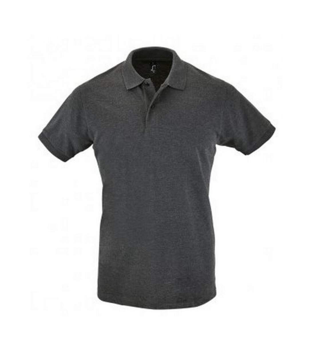 SOLS - Polo manches courtes PERFECT - Homme (Gris foncé chiné) - UTPC283