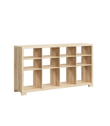 Buffet bas 12 cases en bois BIVOAK - Beige